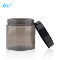 50g 100g 150g 200g pot en plastique gris vide de luxe fantaisie personnalisé pour crème Lotion sérum de soin de la peau