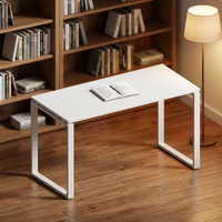 Poste de travail individuel modulaire moderne personnalisable en U avec bureau en MDF et meuble de rangement pour employé de bureau