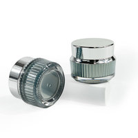 Pot à crème 15g en plastique avec logo personnalisé pour échantillon de crème pour le visage, emballage cosmétique