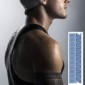 Autocollant de <span class=keywords><strong>tatouage</strong></span> <span class=keywords><strong>temporaire</strong></span> imperméable semi-permanent pour bras, poignet et jambe, imprimé par transfert d'eau, résistant à l'eau, motif jus de plantes - Product Image 1