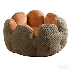 YG-YP675 Personalisiertes Einfaches Blumen-Halboffenes Plüsch-Haustierbett für Katzen & Hunde - Product Image 3