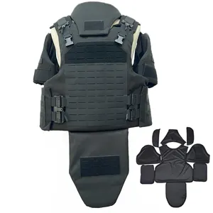 Sturdy Armor 2UD 45 Thickness PE Full Body Black Gear Equipment Outdoor Protective Tactical Hunting Plate Carrier Tactical Vest