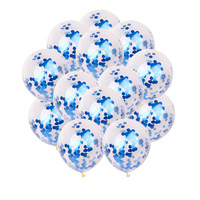 Vente en gros 12 pouces couleur or clair décoration de fête ballons confettis en latex