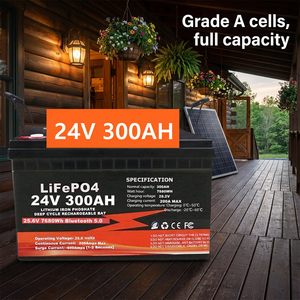Baterai Lithium LiFePO4 24V 300Ah untuk Penyimpanan Energi Surya dengan BMS untuk RV, Kapal, dan Energi Rumah Tangga - Product Image 1