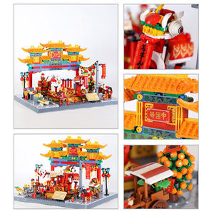 Wange 5234 Chinatown Washington D.C. Amérique Attraction de construction à assembler pour enfants unisexe, ensemble de blocs de construction en plastique, jouet - Product Image 4