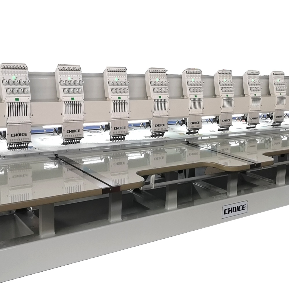 Выбор, 9 игл, 12 головок, компьютеризированная программируемая вышивальная машина с одной головкой GC0912E