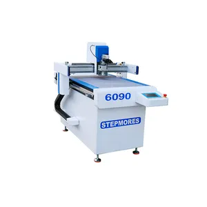 Pequeña empresa 6090 máquina cortadora de juntas de cartón CNC máquina cortadora de cuchillos tangencial oscilante