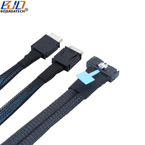 Cavo di Estensione Dati per Server PCI-E 5.<span class=keywords><strong>0</strong></span> GEN5 MCIO 8X 8i 74 PIN Host a <span class=keywords><strong>2</strong></span>* Splitter Oculink SFF-8611 4i 32Gbps 50CM 100CM - Product Image 3