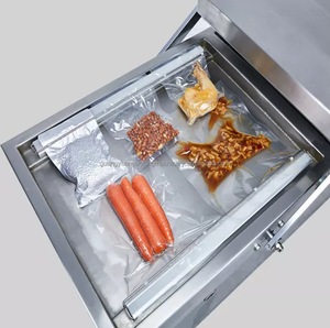 Scellant à double chambre certifié CE formant la machine de conditionnement sous vide pour les sacs alimentaires pompe à vide électrique en plastique <span class=keywords><strong>Busch</strong></span> 640 - Product Image 5