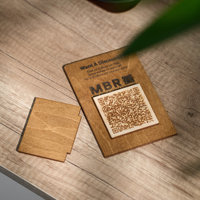 Panneaux en bois vintage avec code QR en gros, logo gravé personnalisé, bar à café, panneaux de menu en bois à scanner pour payer et support de menu