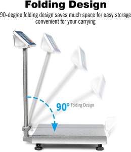 औद्योगिक इलेक्ट्रॉनिक वजन पैमाने 500 KG टीसीएस इलेक्ट्रॉनिक मंच पैमाने 300 KG - Product Image 5