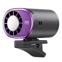 Ventilador Portátil USB para Coche Y32 Summer 199, Mini Ventilador de Mano con Velocidades Ajustables, Giratorio 360° °   Ventiladores de Mano Giratorios con Pantalla