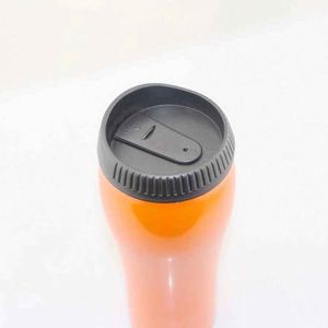 Orange Stainless Steel Tumbler With Lid Vacuum Insulated Travel Mug Minimalist Design 12-24 Hours Thermal Performance - Product Image 3