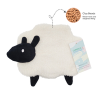 Coussin chauffant micro-ondes micro-ondes en forme de mouton Design mignon Pack de chaleur réutilisable Pack de chaleur de thérapie d'oreiller de graines de lin