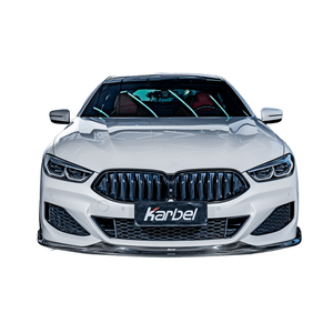Kit carrosserie en fibre de carbone pour BMW Série 8 G14 G15 G16 : Lame avant, diffuseur, spoiler et jupes latérales en fibre de carbone - Product Image 1
