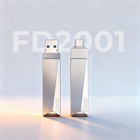 Clé USB 3.0 Type-C double interface métallique haute vitesse 2026, 32 Go/64 Go/128 Go, OTG pour téléphone, iPhone, MacBook, ordinateur portable, tablette