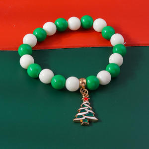 Conjunto <span class=keywords><strong>de</strong></span> <span class=keywords><strong>pulsera</strong></span> con cuentas <span class=keywords><strong>de</strong></span> Navidad Copo <span class=keywords><strong>de</strong></span> nieve Jingle Bell Charm Bracelet Traje <span class=keywords><strong>de</strong></span> vacaciones <span class=keywords><strong>de</strong></span> Navidad <span class=keywords><strong>Pulsera</strong></span> elástica con cuentas para regalos <span class=keywords><strong>de</strong></span> mujer - Product Image 3