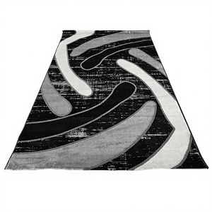 Alfombra Cuadrada de Polipropileno Jacquard Hecha a Máquina con Base de Yute, Antibacteriana, Resistente a las Manchas y de Pelo Alto para Ejercicio - Product Image 1