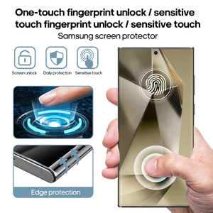 Protection d'écran en film céramique souple pour <span class=keywords><strong>S21</strong></span> Ultra, surface incurvée HD, anti-traces de doigts, anti-rayures, couverture intégrale sans bulles - Product Image 6