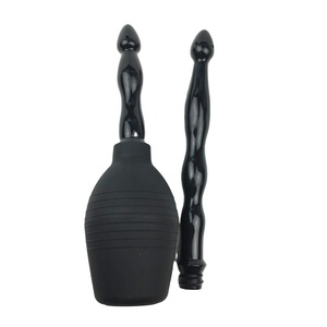 Nettoyant anal en PVC souple confortable <span class=keywords><strong>de</strong></span> 310 ml avec 2 embouts, jouets sexuels pour hommes et femmes, nettoyage anal/vaginal, douche anale - Product Image 2