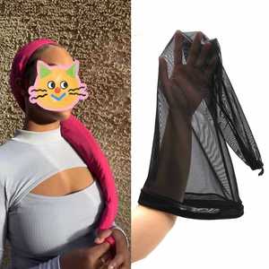 Hair Weave Sleeve With Stretchy Elastic <b>Band</b> Breathable Sleeves 28In Wraps Hairs Extra Long <b>Wig</b> Cap Promotion Gift - Product Image 1