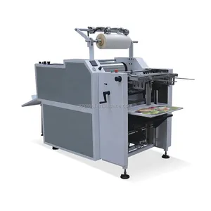 Máquina laminadora de película caliente hidráulica automática de gran oferta, máquina de fabricación de cuadernos con caja de madera