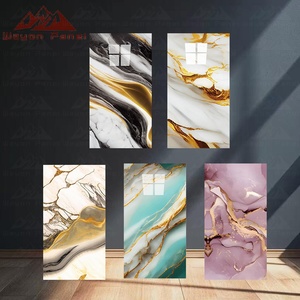 Les carreaux de marbre autocollants imperméables Wayon, populaires, de 30x60 cm, sont utilisés pour les murs de salle de bain. - Product Image 3
