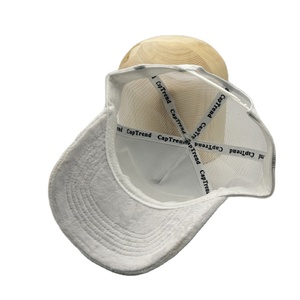Nhà máy trực tiếp lưới trở lại nhung Trucker mũ tùy chỉnh in vá Logo 5 tấm đính vá trắng nhung Trucker mũ - Product Image 4