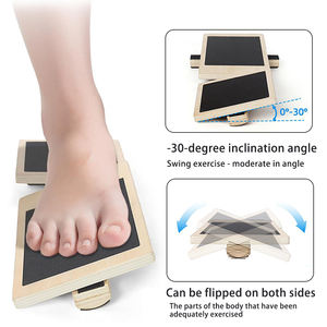 Camilla de pie de Yoga de madera, entrenador de viga de equilibrio de fortalecimiento de una sola pierna, tabla de estiramiento de tobillo de una sola pierna de ballet - Product Image 6