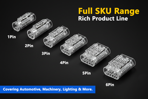 1-6 Pin H I-образные разъемы для кабелей, быстросъемные Разъемы 16-22 AWG, клеммы без пайки для промышленного применения - Product Image 4