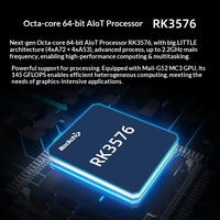 Carte mère AIOT AIO-3576JD4 6T pour le calcul de pointe, 4K120, calcul en périphérie, Linux, Gigabit Ethernet, 2,2 GHz, Rockchip RK3576