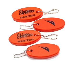 PU bọt nổi phao Keychain cho boaters hình bầu dục hình nổi tùy chỉnh sáng tạo Keychain - Product Image 4
