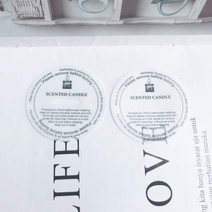 Scented Candle Dust Cover Cup Shaped Plastic Sealing <b>Sticker</b> For DIY Candle Making Kits - Product Image 4