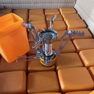 卸売ミニポータブル折りたたみ式3000Wブタンガスストーブ、ステンレス製ソテーパン付き、アウトドアキャンプやバックパッキング用 - Product Image 6