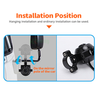 Caméra de recul infrarouge pour vision nocturne latérale arrière de remorque, pour camion lourd, DC 9V-36V, étanche IP68, aide au recul