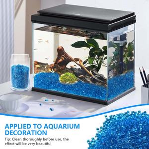 수영장 수족관 정원 장식용 야외 조경 호텔 대량 공급을위한 단색 장식 컬러 유리 구슬 - Product Image 5