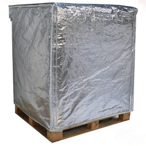 <span class=keywords><strong>Couverture</strong></span> de papier bulle imperméable à l'eau double face en aluminium réfléchissant thermiquement couvercle de palette isolant à bulles pour le stockage à froid - Product Image 1