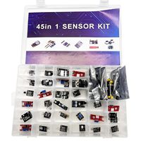 Kit d'apprentissage de capteur 45-en-1 avec modules pour l'éducation STEM et les projets de bricolage