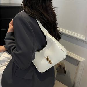 Bolso de Hombro Personalizado para Mujer, Estilo Moderno, Primavera 2026, Nuevo Estilo Simple Retro, Combinable con Todo, Diseño de Media Luna, Cierre de Cremallera, Poliéster - Product Image 2