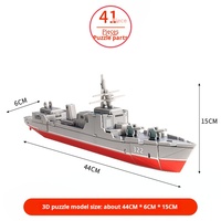 Casse-tête 3d Cuirassé Assemblé Papier Modèle Super Cuirassé Simulation Navire de Guerre Modèle de Bateau Jouet Diy pour Enfants