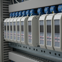 Module de contrôle de température 4 canaux sur rail DIN TH4M PID Fuzzy RS485 Modbus Entrée universelle