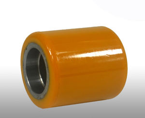 Hersteller kunden spezifische PU-Gummi rollen PU-beschichtete Räder Schwarze PU-Rollen - Product Image 4