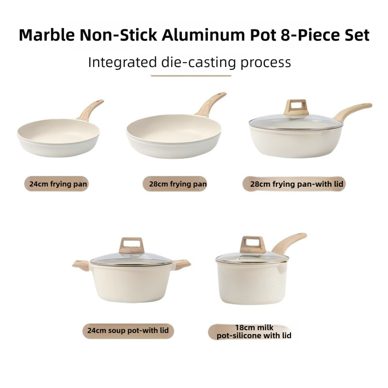 White 8-piece set