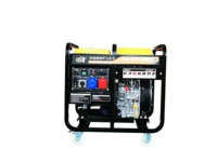 Générateur diesel portable triphasé Dongqing 8 kW 50 Hz 380/220 V Modèle DQ8GF-LE3 pour utilisation en extérieur sur chantier, sans refroidissement