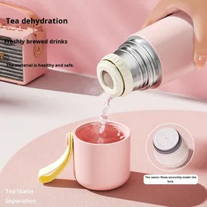 High-quality Gradient <b>Thermos</b> <b>Cup</b> 316L Stainless Steel Cold Water Double-Lid Portable for Men Women Students - Product Image 2