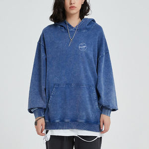 Jersey personalizado Vintage desgastado 400 GSM French Terry Unisex joven adolescente venta al por mayor sudaderas con capucha personalizables Unisex - Product Image 5