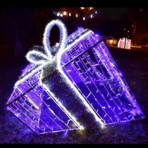 Outdoor IP65 <b>large</b> led <b>gift</b> <b>box</b> with light for Christmas new year decoration - Product Image 3