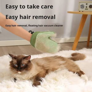 Double Sided Silicone Pet Tóc Loại Bỏ Bàn Chải Và Tóc Loại Bỏ Thiết Lập, Mèo Tóc Loại Bỏ Bàn Chải Găng Tay Găng Tay - Product Image 2