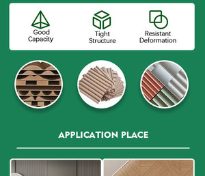 Panneau mural en <span class=keywords><strong>MDF</strong></span>, panneau cannelé flexible, <span class=keywords><strong>MDF</strong></span> pliable - Product Image 4