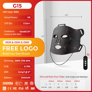 Profesyonel LED kırmızı ışık tedavisi maskesi özel etiket Led yüz maskesi güzellik kırmızı ışık maskesi - Product Image 2